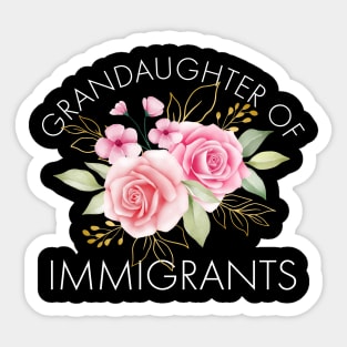 Granddaughter of Immigrants Sticker